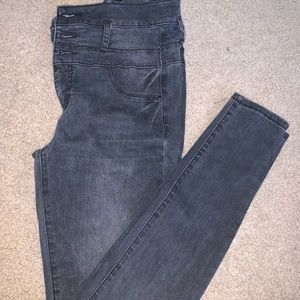 Black high rise jeans